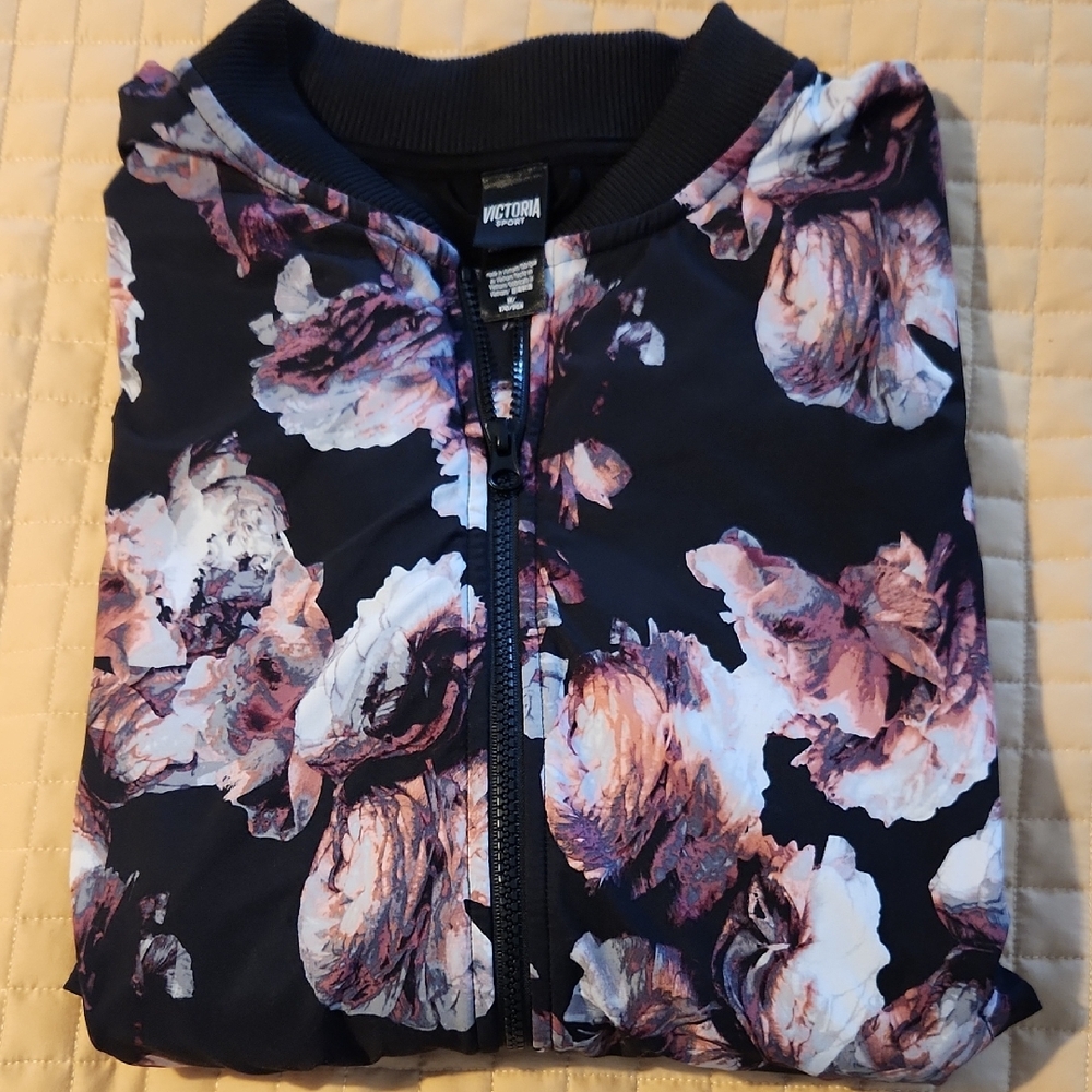 Victoria's Secret Floral Sport Bomber Jacket - Picture 2 of 10